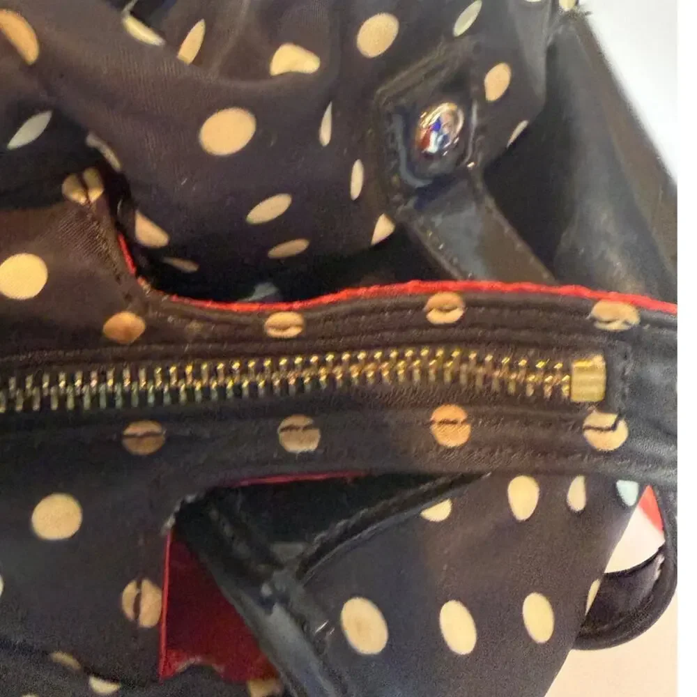 Kate Spade Stevie Spot Nylon Dot Shoulder Bag Tote Handbag Purse SEE PHOTOS